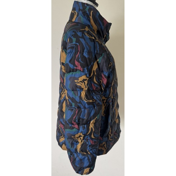 Eddie Bauer Stratustherm Goose Down Puffer Jacket Camo Womens Medium - Picture 4 of 12